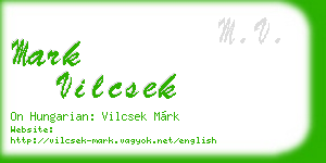 mark vilcsek business card